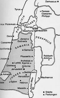Zur landkarte von zeit jesu israel Karten